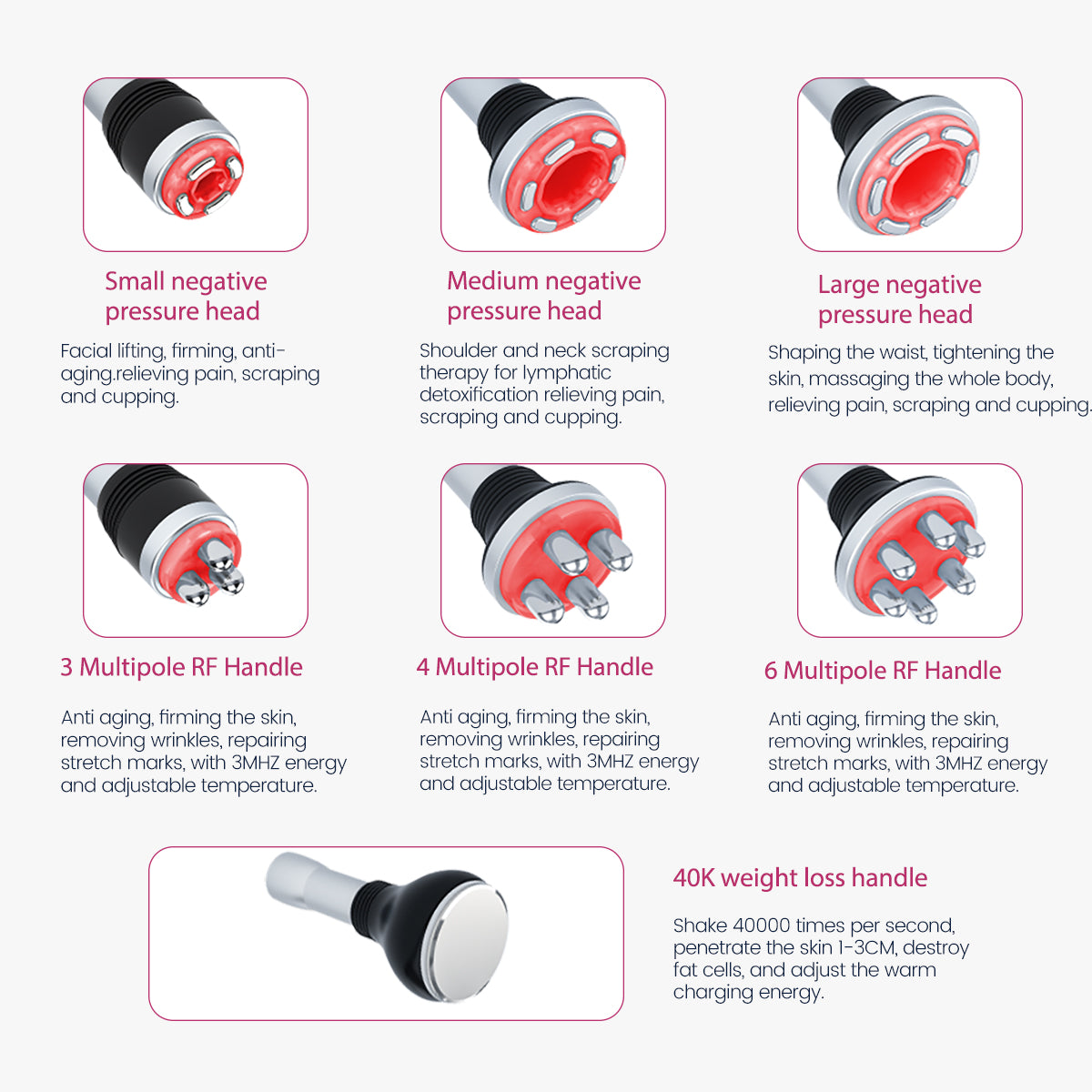 Máy làm đẹp cavitation 40K & RF SQ41 7 trong 1