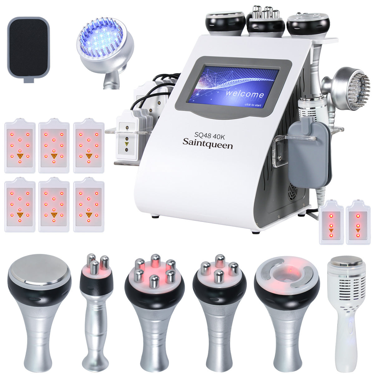 Máy cavitation siêu âm 40K & RF SQ48 Plus 9 trong 1 với tấm laser Hình sản phẩm phụ