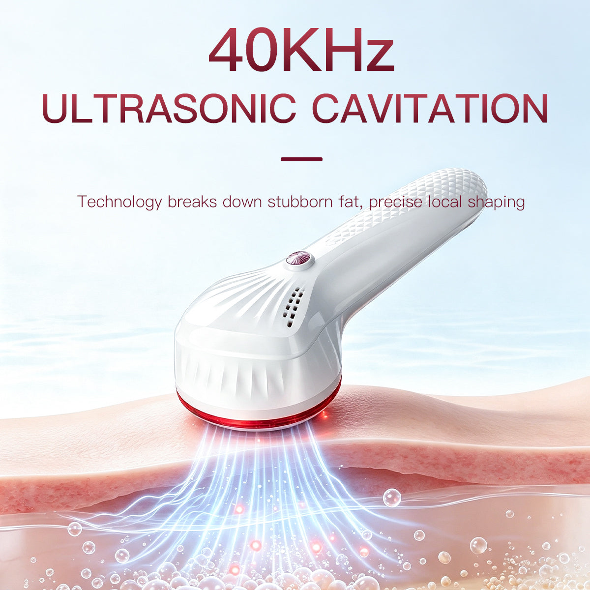 Thiết bị cavitation 40K cầm tay SQ146 cho cơ thể, có ánh sáng LED