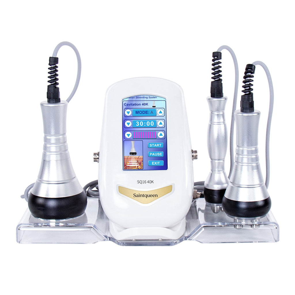 Máy cavitation 40K kết hợp RF SQ16 3 trong 1 với ba đầu thao tác