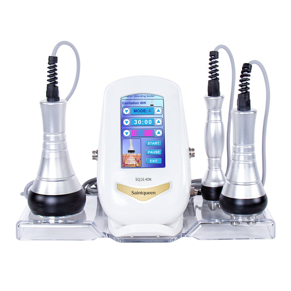 Máy cavitation 40K kết hợp RF SQ16 3 trong 1 với ba đầu thao tác