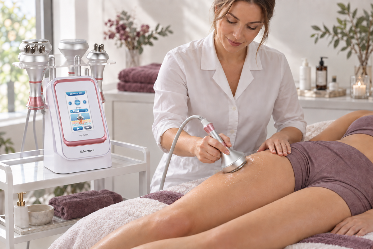 Máy cavitation 80K SQ176A Basic 4 trong 1 trong buổi chăm sóc cơ thể